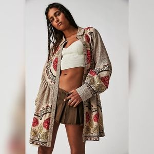NWT Free People Smell The Roses Mini Dress